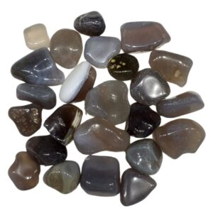 Agaat grijs trommelstenen 250 gr. (mt3)