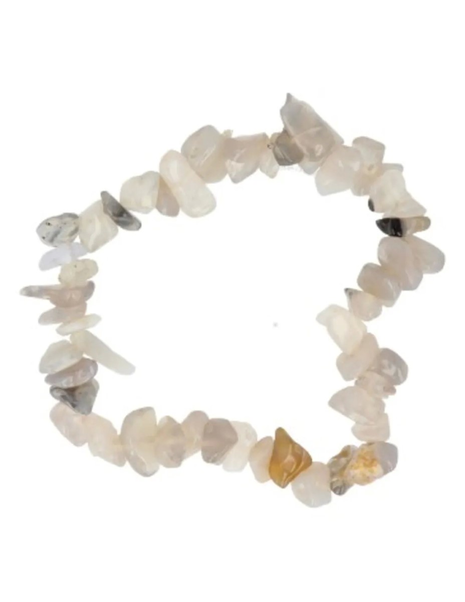 Agaat natuur splitarmband