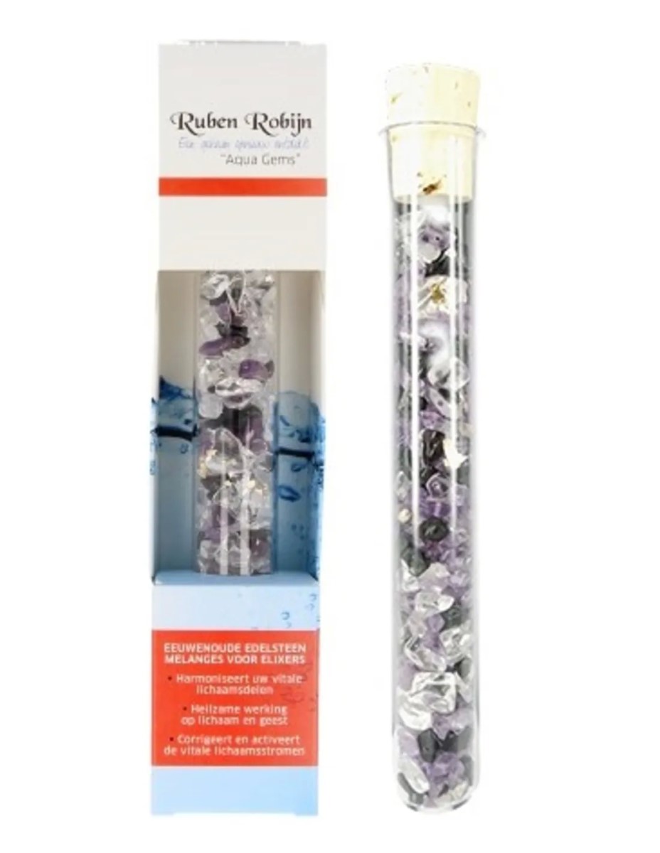 Aura melange large Aqua Gems edelsteenwand