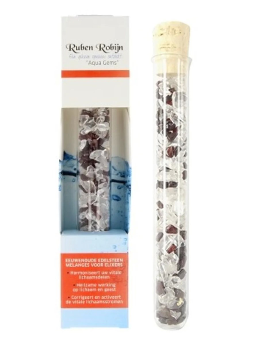 Ritme van het Leven large Aqua Gems edelsteenwand
