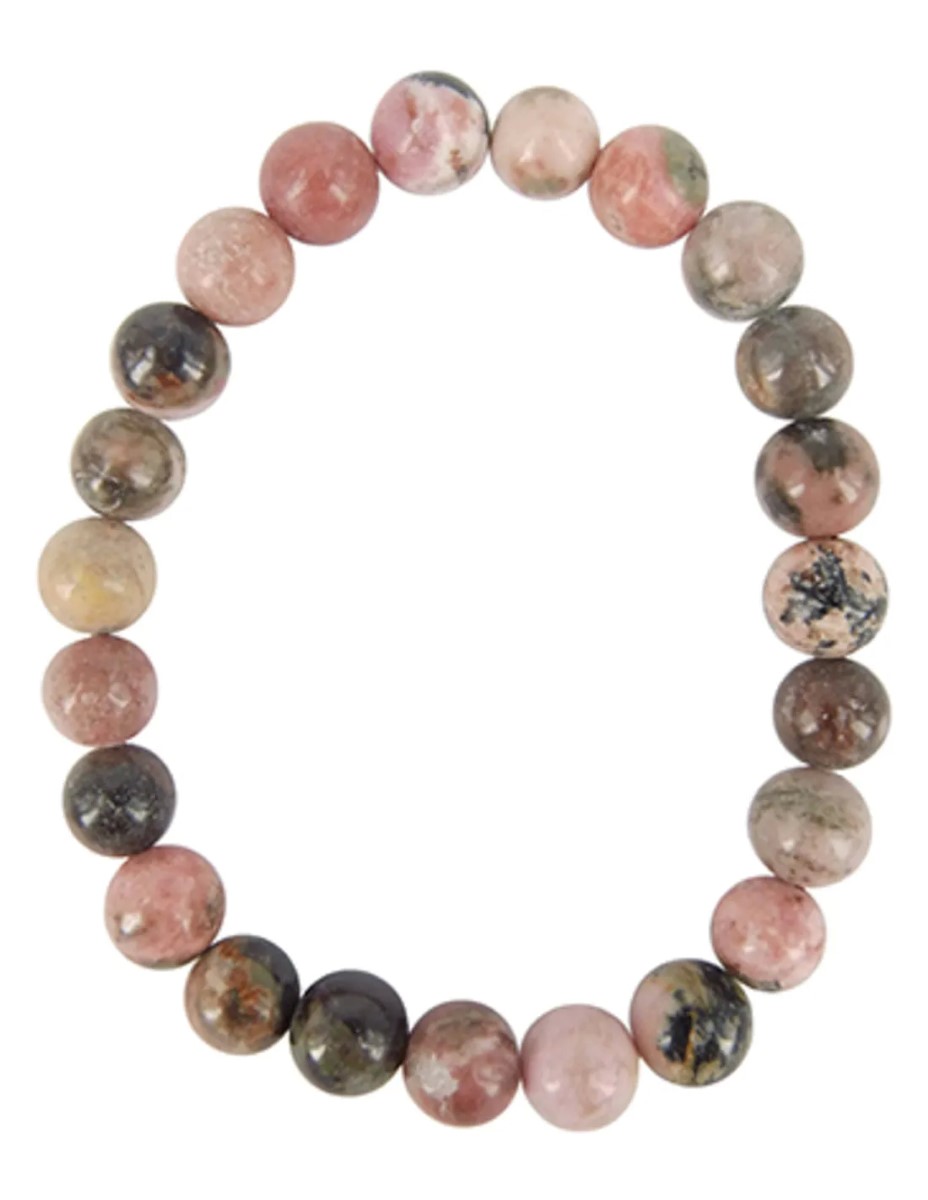 Rhodoniet kralenarmband 8 mm - Afbeelding 2