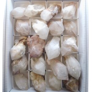 Candle kwarts punten verkoopdoos