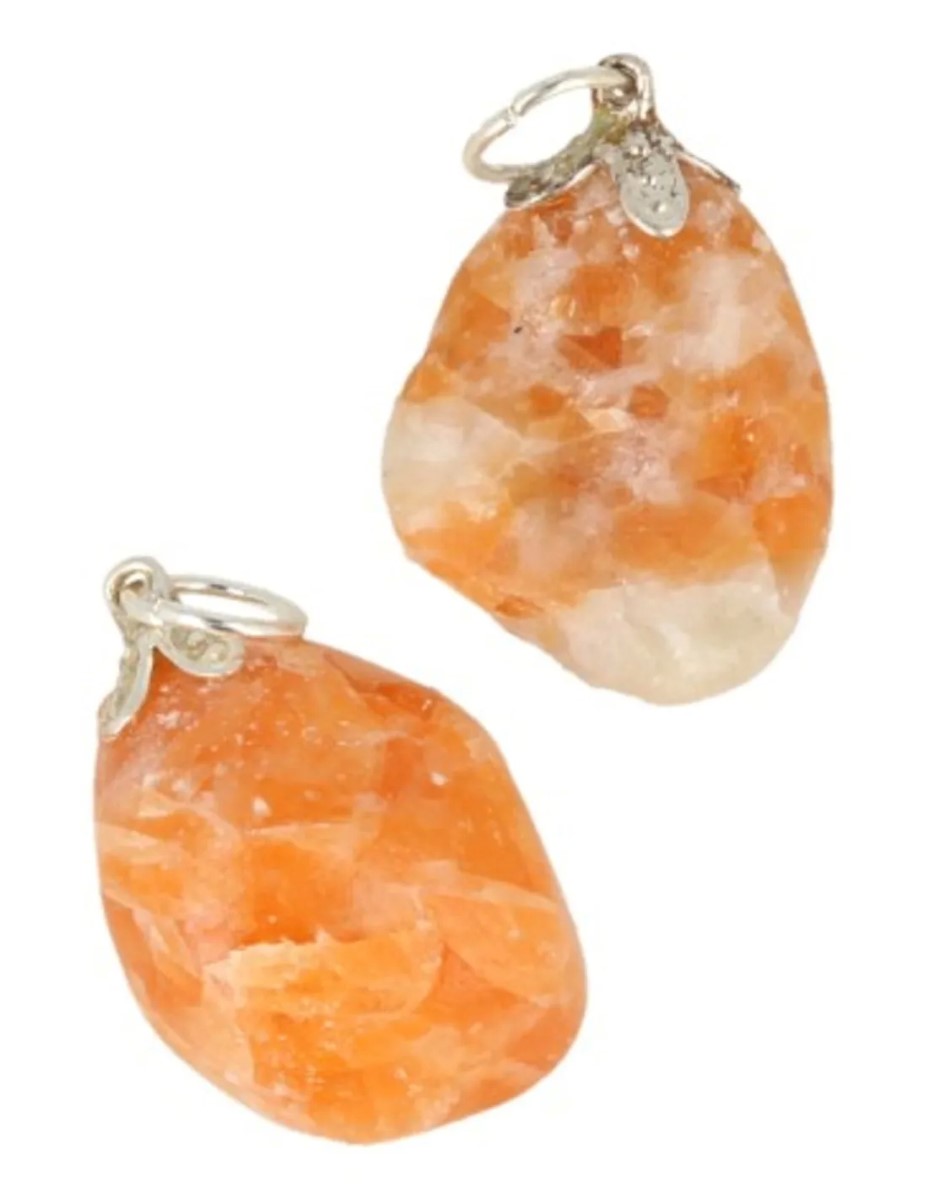 Calciet orchidee edelsteen hanger - Afbeelding 4
