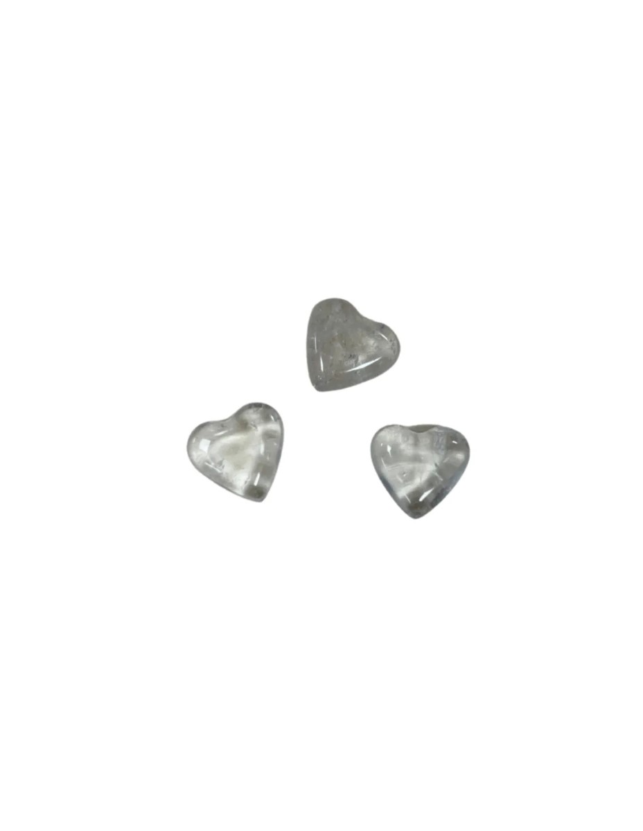 Bergkristal edelsteen hart 10 mm - Afbeelding 3