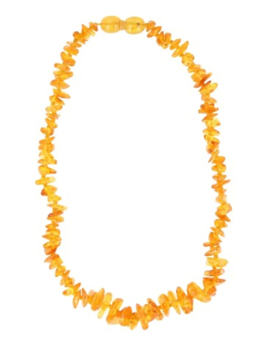 Barnsteen babyketting geel