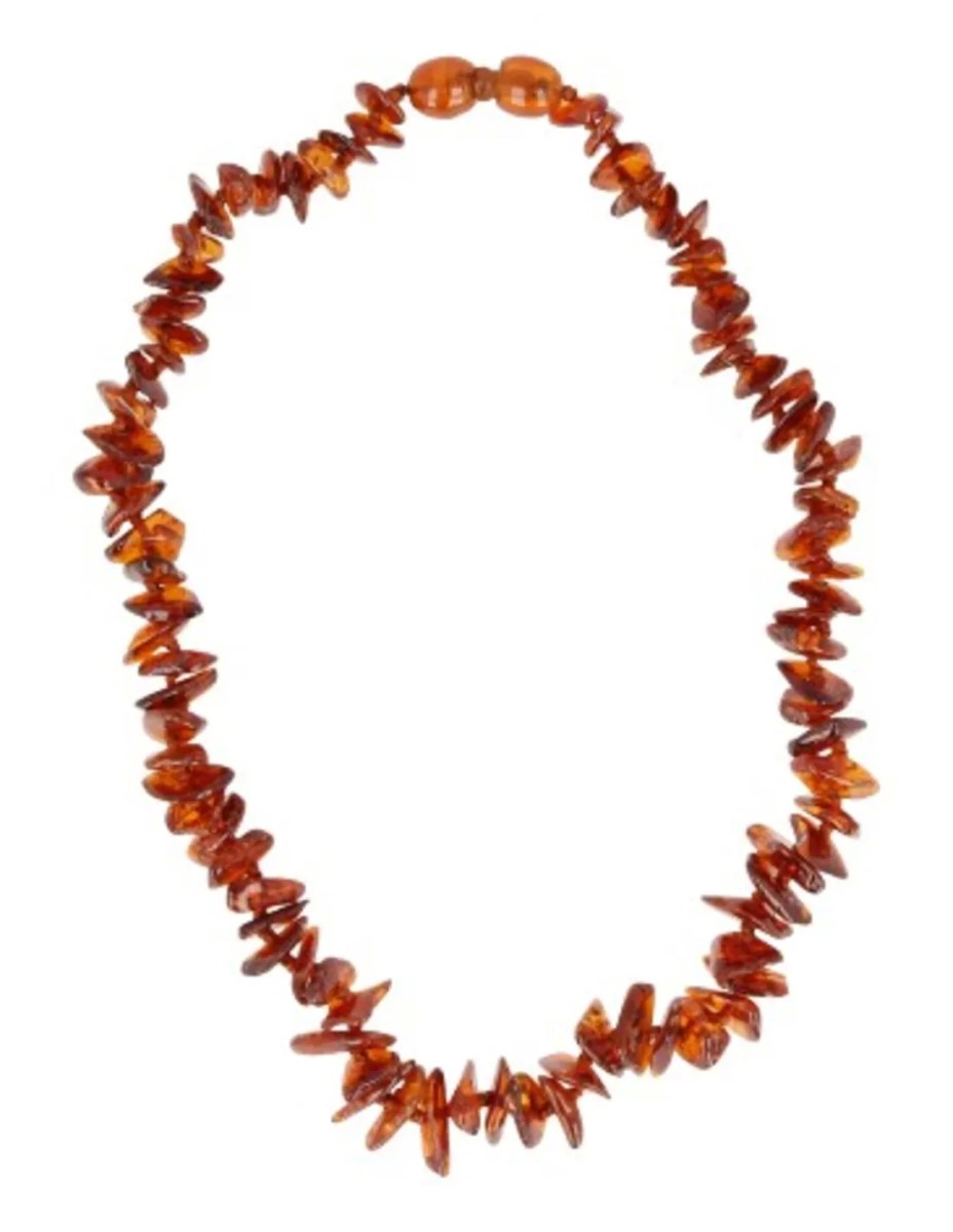 Barnsteen babyketting cognac - Afbeelding 3