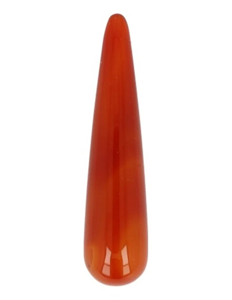 Carneool massage griffel 7,5 cm - Afbeelding 4