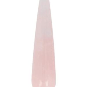 Roze kwarts massage griffel 7,5 cm