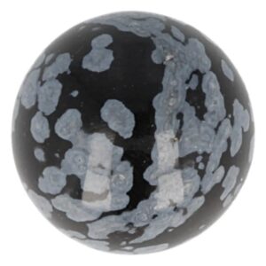 Obsidiaan sneeuwvlok edelsteen bol 20 mm