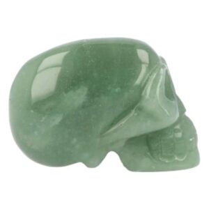 Aventurijn groen traveler schedel 60 mm