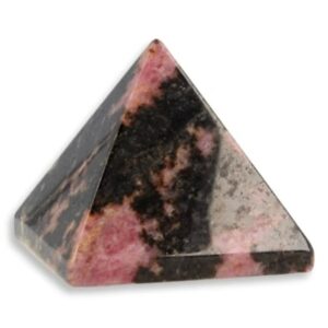 Rhodoniet edelsteen piramide 25 mm