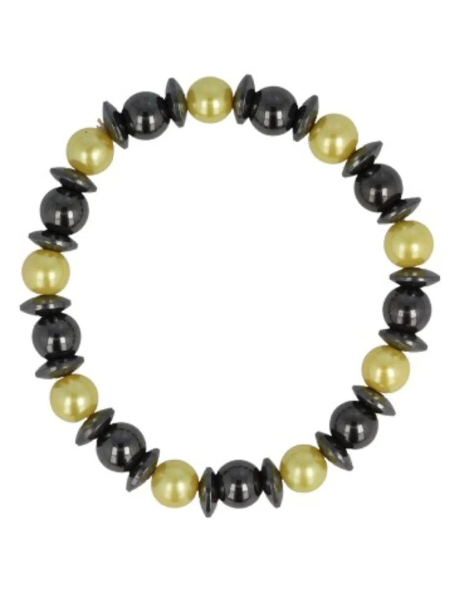 Magneetarmband 8 mm geel