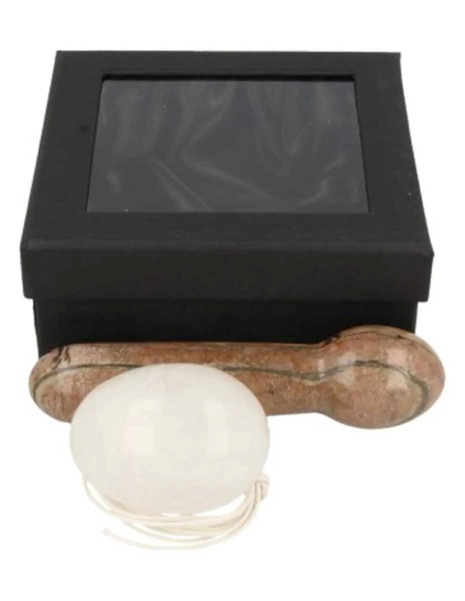 Yoni massage set Bergkristal / Rhodoniet - Afbeelding 4