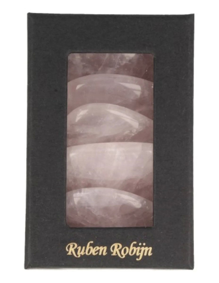 Roze kwarts oplegstenen massage set - Afbeelding 4