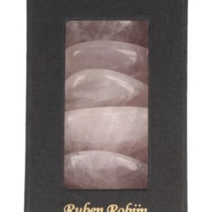 Roze kwarts oplegstenen massage set