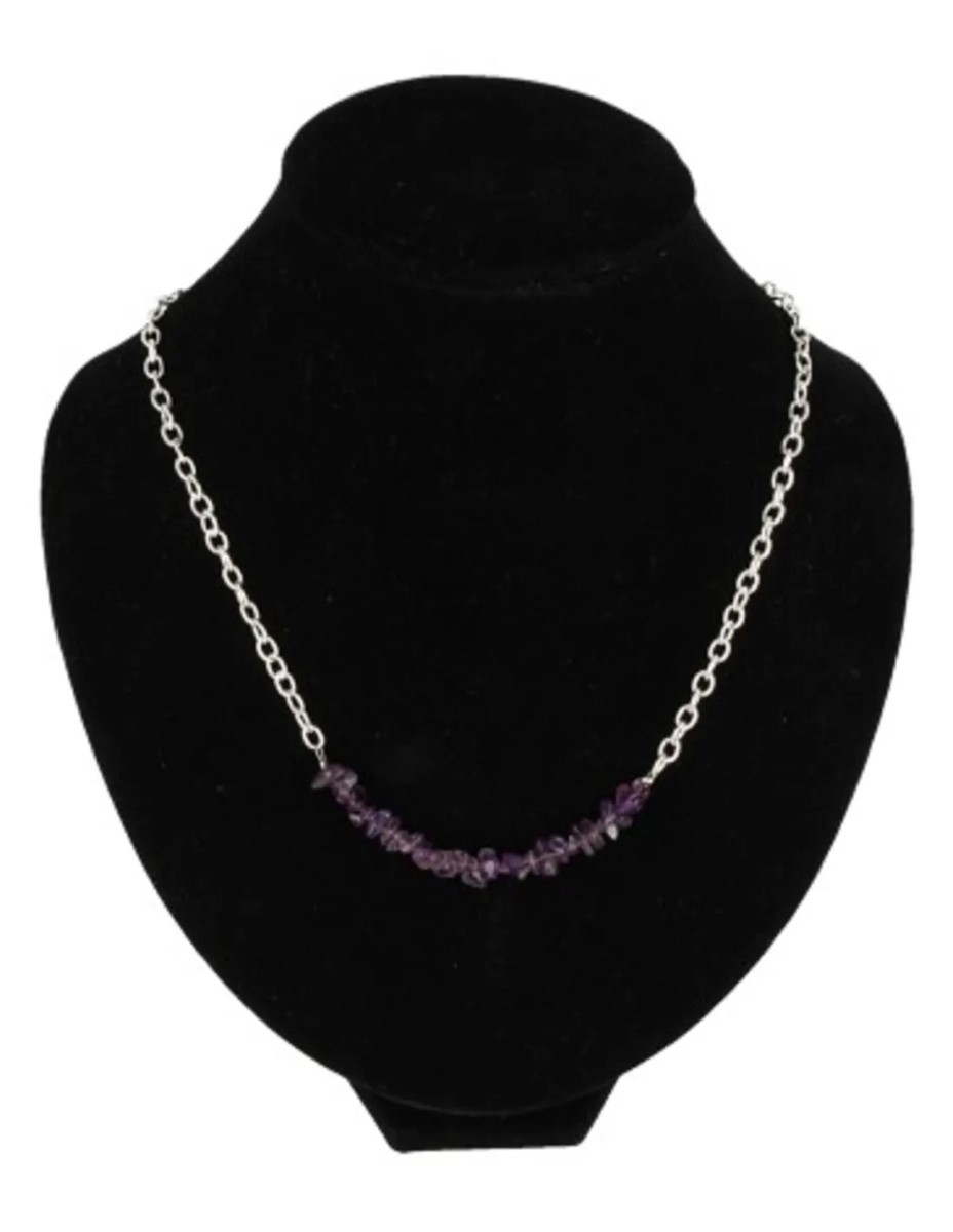 Amethist bar ketting - Afbeelding 4