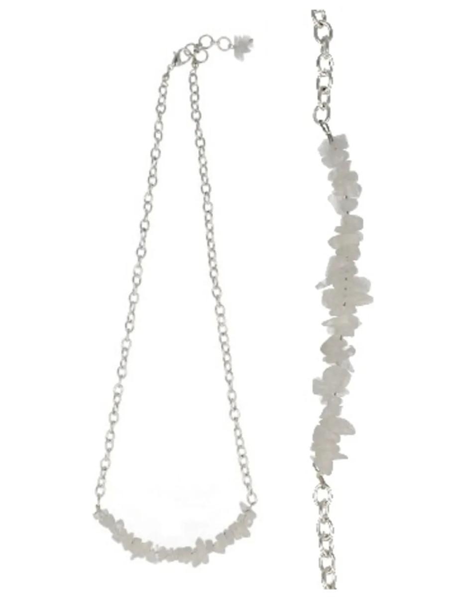 Maansteen regenboog bar ketting - Afbeelding 3