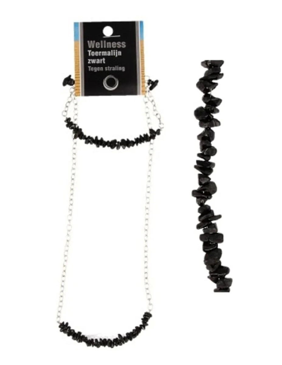 Toermalijn zwart bar sieraden combi