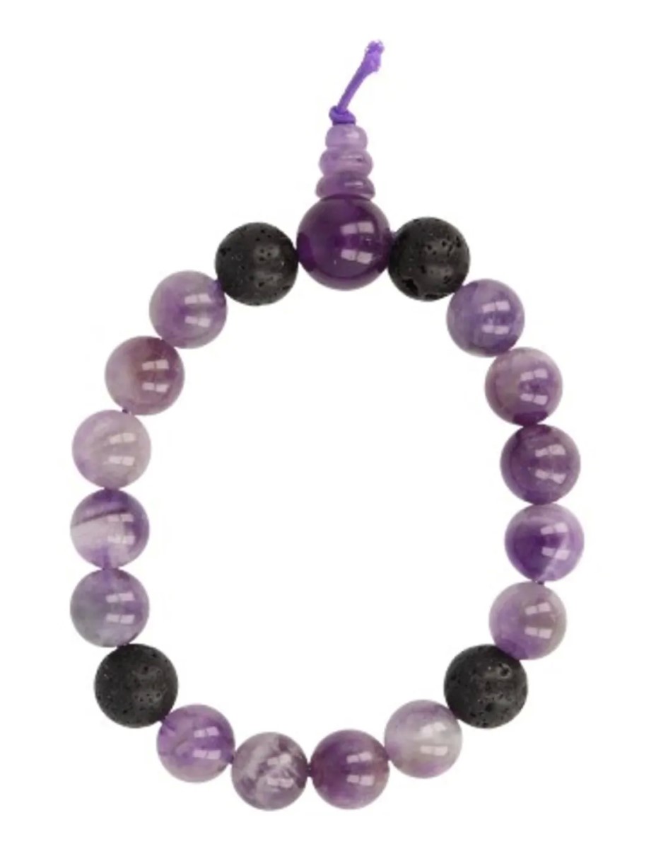Amethist powerbead mannen armband
