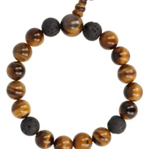 Tijgeroog powerbead mannen armband