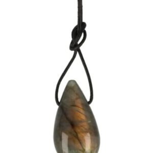 Labradoriet AA kwaliteit druppel hanger aan koord