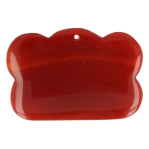 Carneool guasha massage schraper wolk