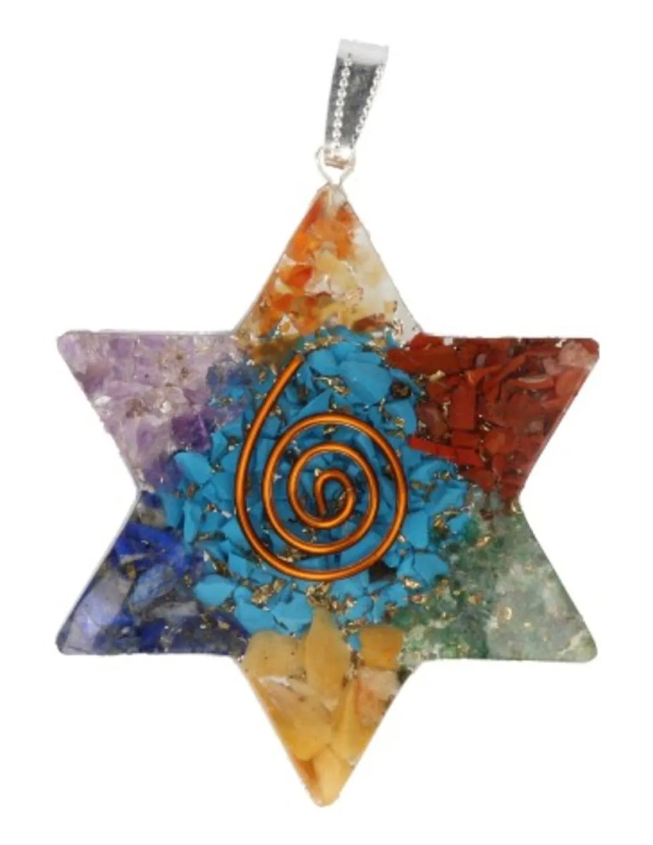 Orgonite Chakra ster hanger - Afbeelding 4
