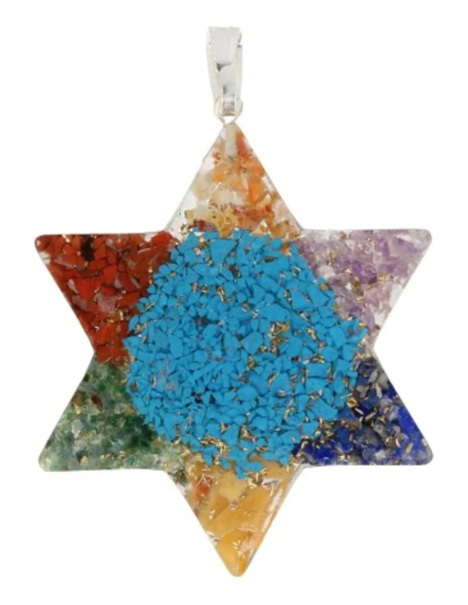 Orgonite Chakra ster hanger - Afbeelding 5