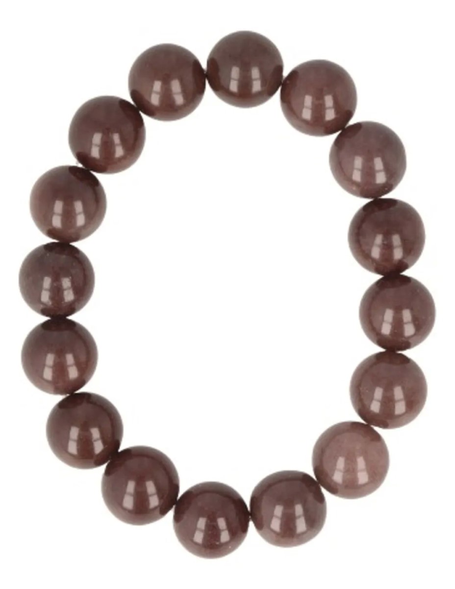Aventurijn paars kralen armband mannen 12 mm - Afbeelding 3