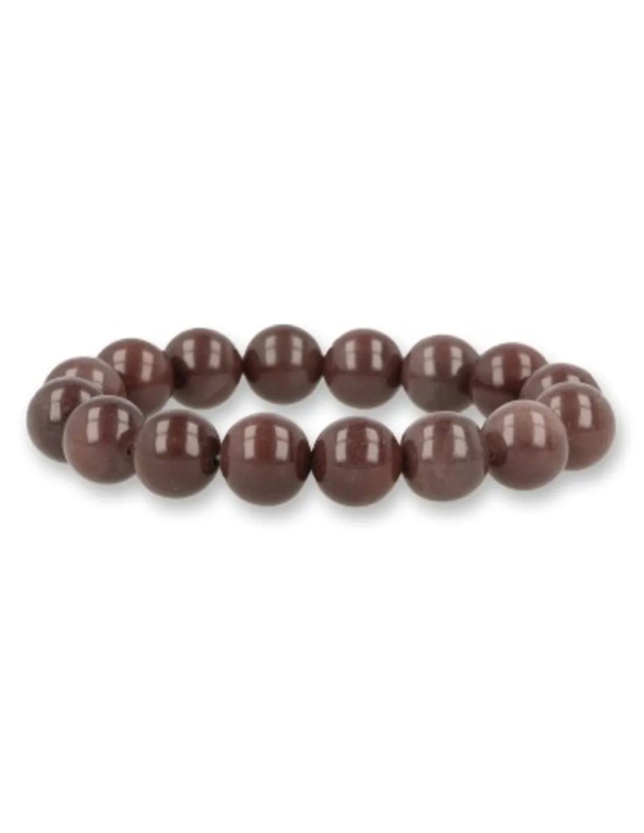 Aventurijn paars kralen armband mannen 12 mm - Afbeelding 4