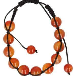 Carneool shamballa armband 10 mm