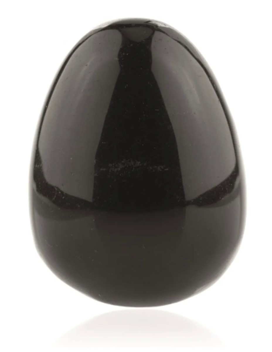 Obsidiaan zwart yoni ei 43x30 mm