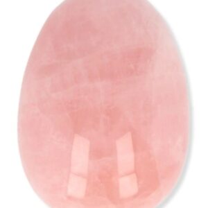 Roze kwarts yoni ei 43x30 mm