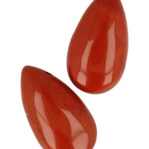 Jaspis rood edelsteen druppel hanger