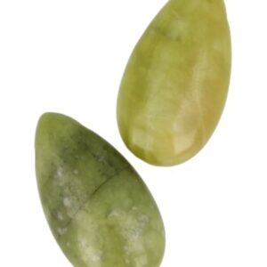 Serpentijn edelsteen druppel hanger