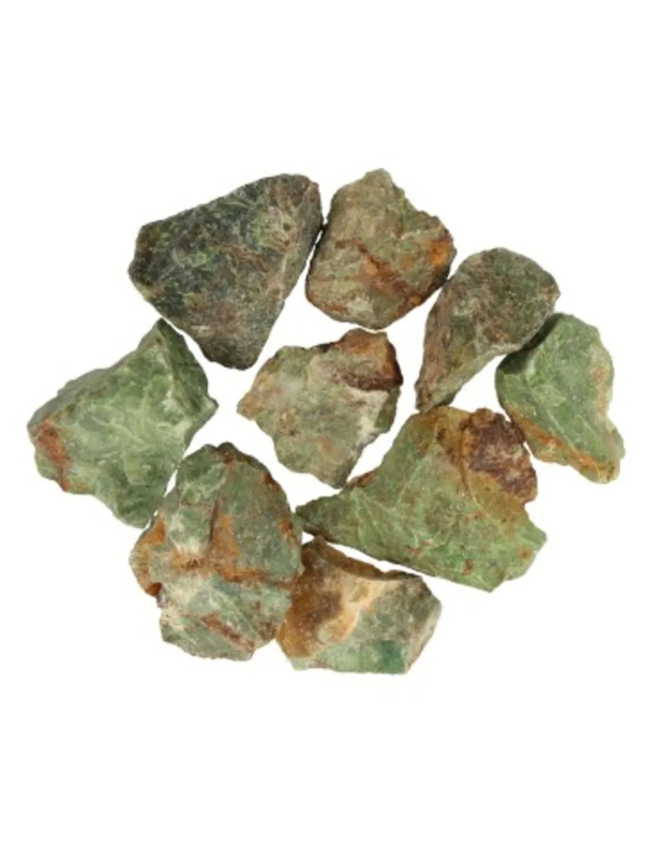 Chrysopraas, ruwe brokjes, p/kg