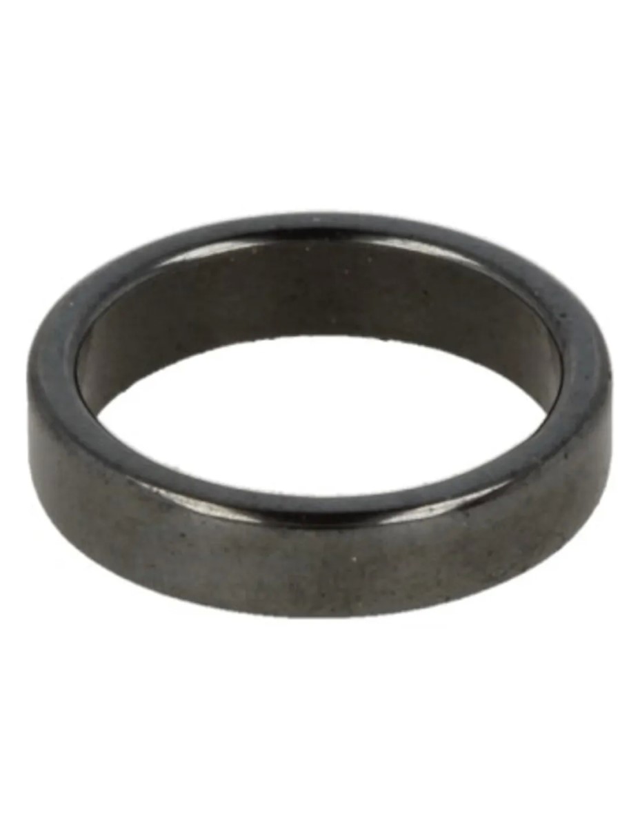 Hematiet edelsteen ring plat 5 mm - 18 - Afbeelding 6