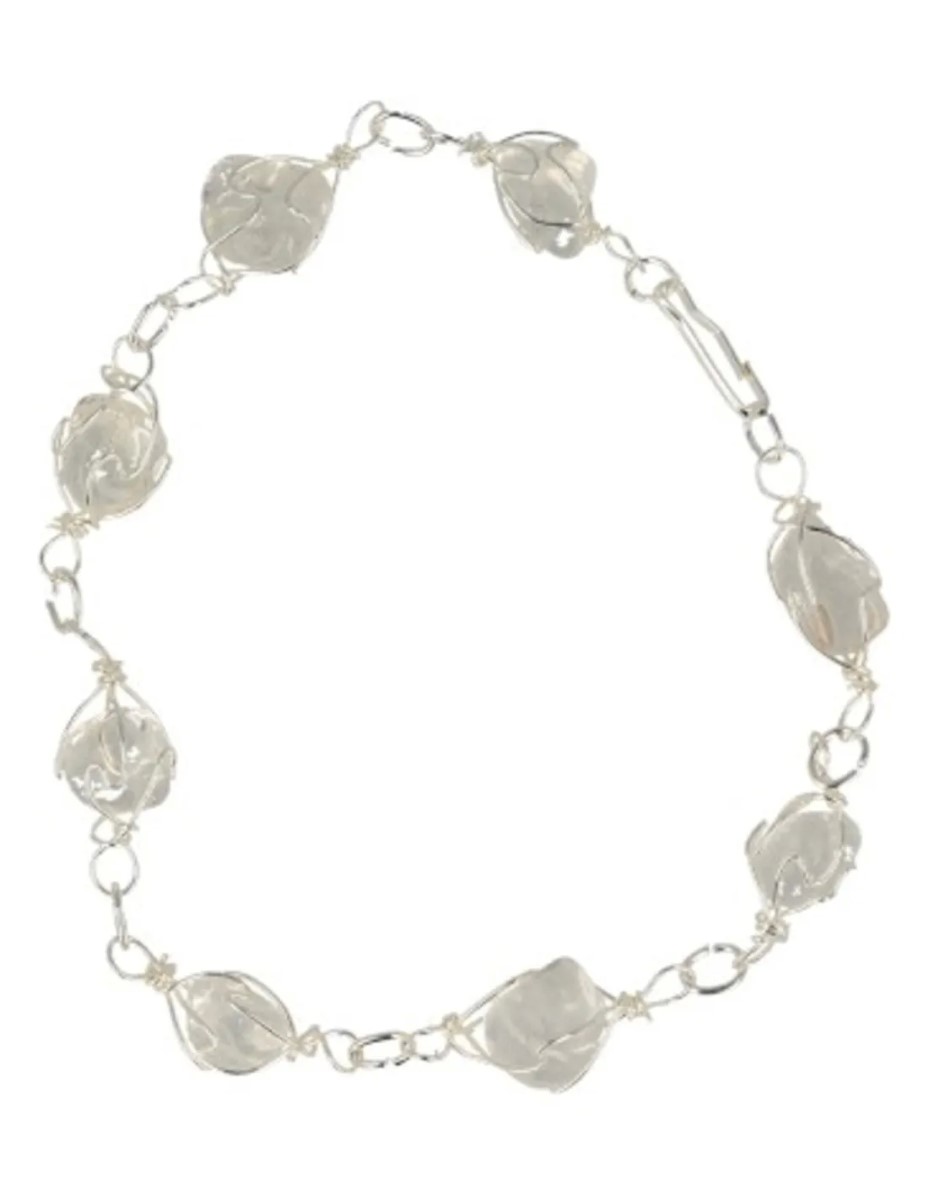 Bergkristal armband / enkelband edelsteen wire - Afbeelding 3