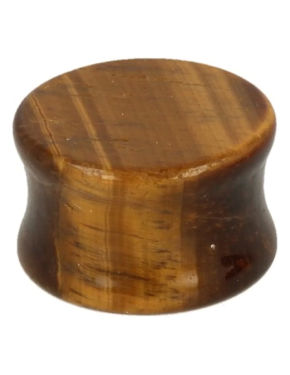 Plug oorpiercing 20 mm Tijgeroog - Afbeelding 4