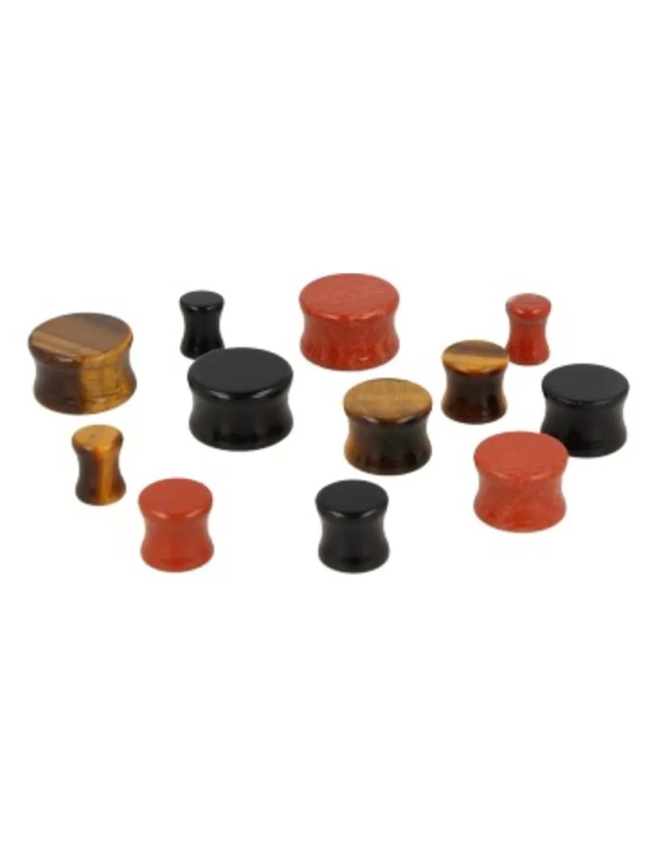 Plug oorpiercing 20 mm Tijgeroog - Afbeelding 3