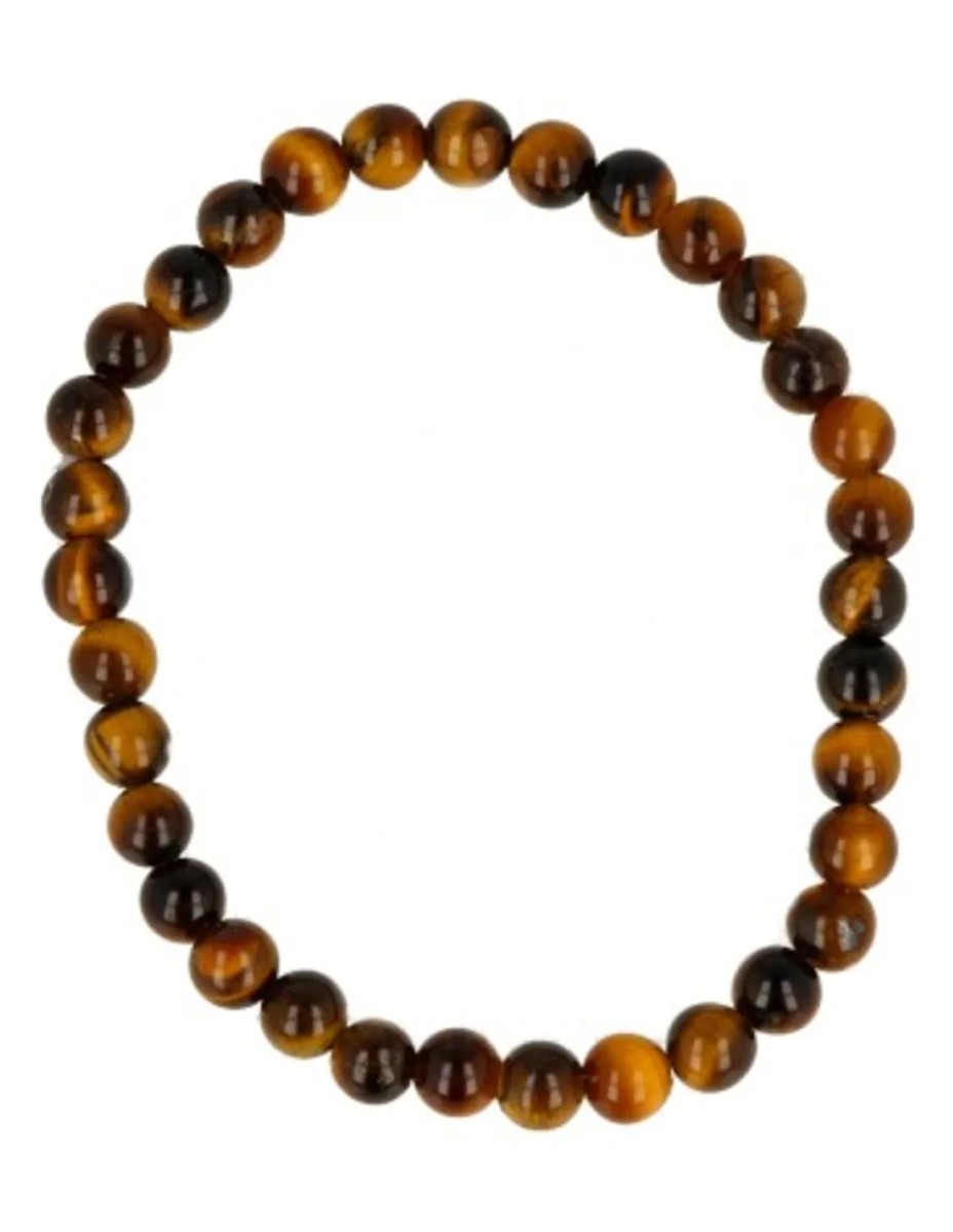 Tijgeroog kralen kinderarmbandje 4 mm