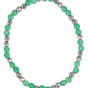 Aventurijn groen facet kralenarmband 4 mm