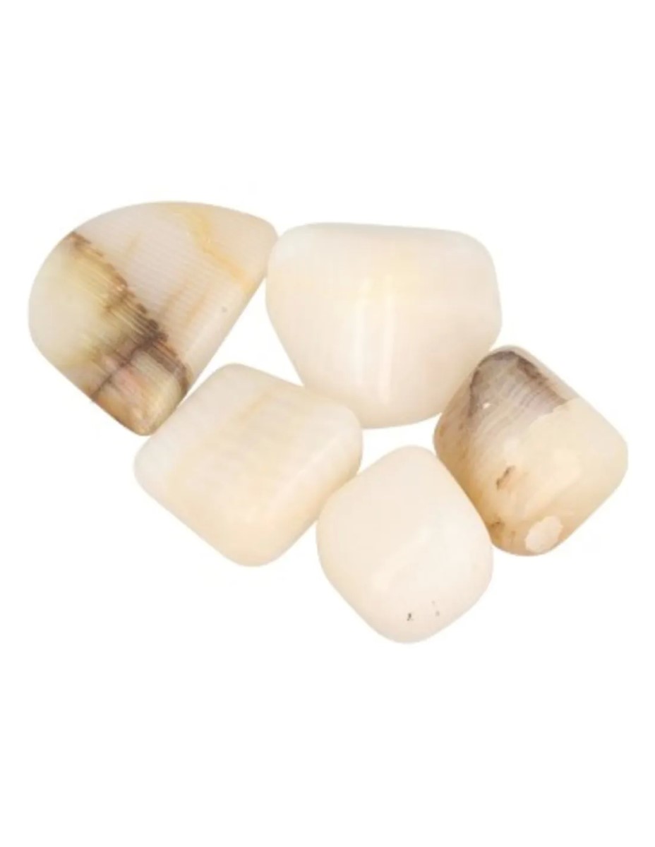 Calciet strepen 100 gr. trommelstenen (mt3) - Afbeelding 2