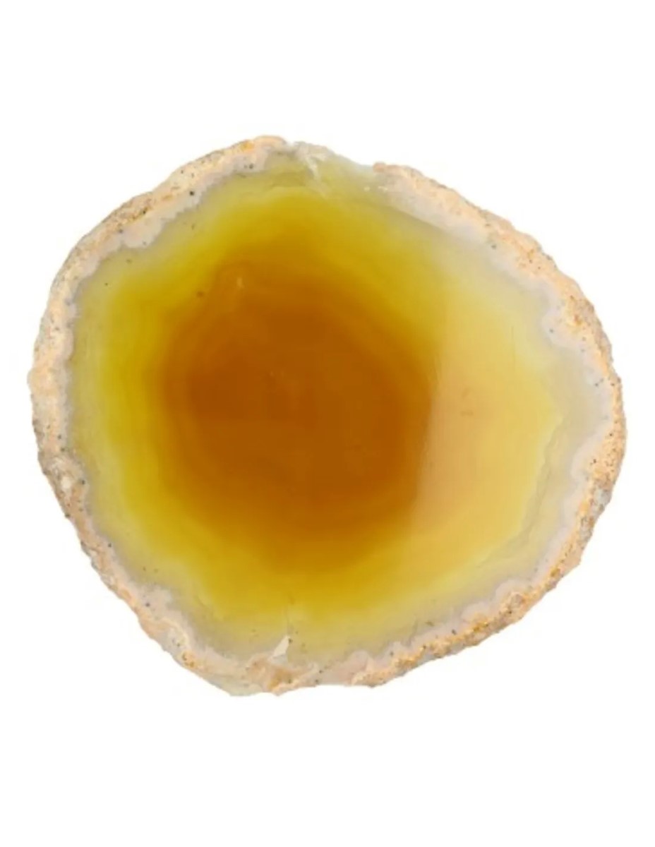Agaatschijf groen middel 10-15 cm (gekleurd)