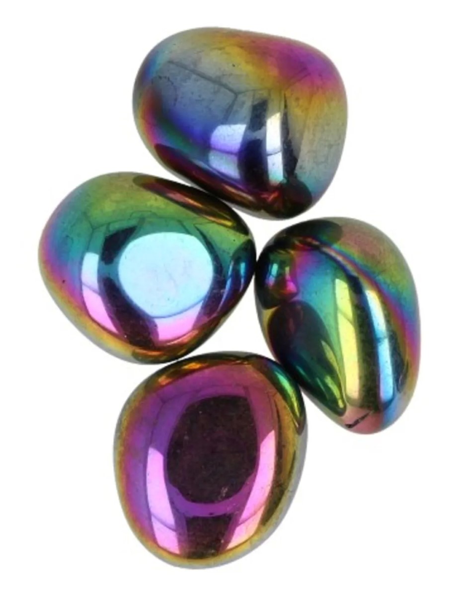Titanium Aura 50 gr. trommelstenen (mt3) (gecoat)