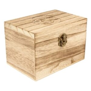 Verpakking doosje / kistje hout Ohm simpel 12x8 cm