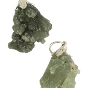 Prehniet gekristalliseerd edelsteen hanger