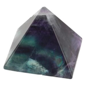 Fluoriet 35 mm edelsteen piramide