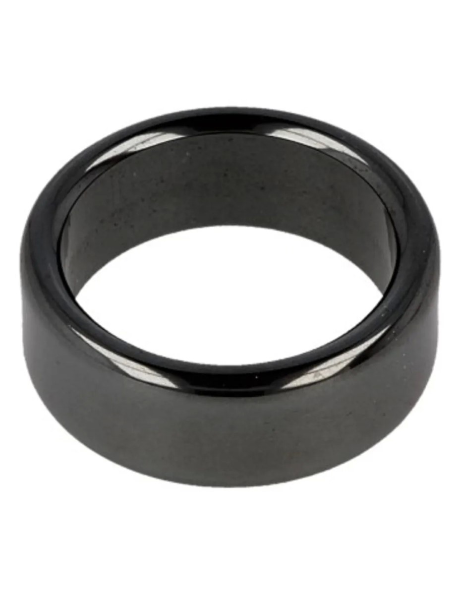 Hematiet edelsteen ring plat 8 mm - 15