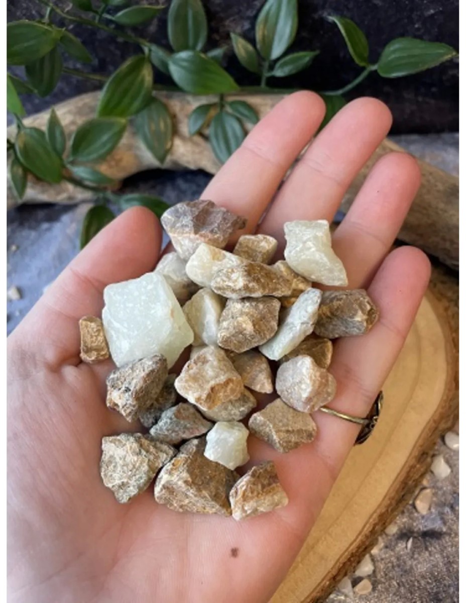 Aragoniet Pakistan 100 gr. ruwe brokjes mini - Afbeelding 2